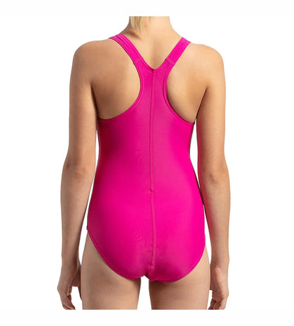 Girl's Endurance 10 Lycra Racerback Swimwear - Electric Pink & True Navy