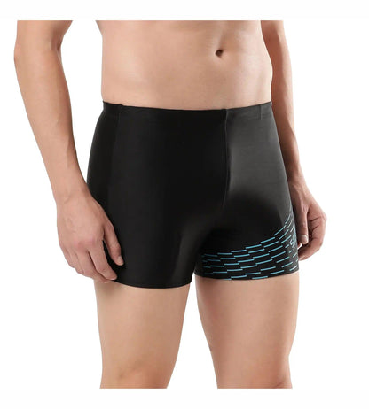 Men's Endurance 10 Medley Logo Aquashort - Black & Aquarium
