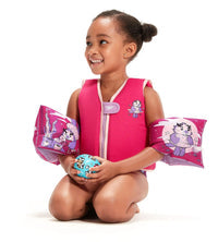 Unisex Aria Sea Otter Print Swim Confidence Armbands For Tot's - Pink & Purple
