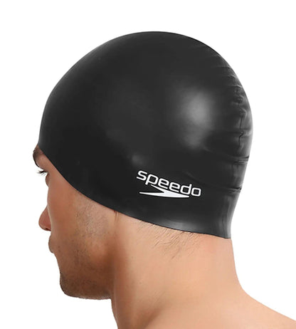unisex-flat-silicone-swim-cap-for-men-and-women-black