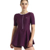 womens-enduraflex-closedback-sleeved-swimdress-with-boyleg-plum-dandy-lilac-breeze