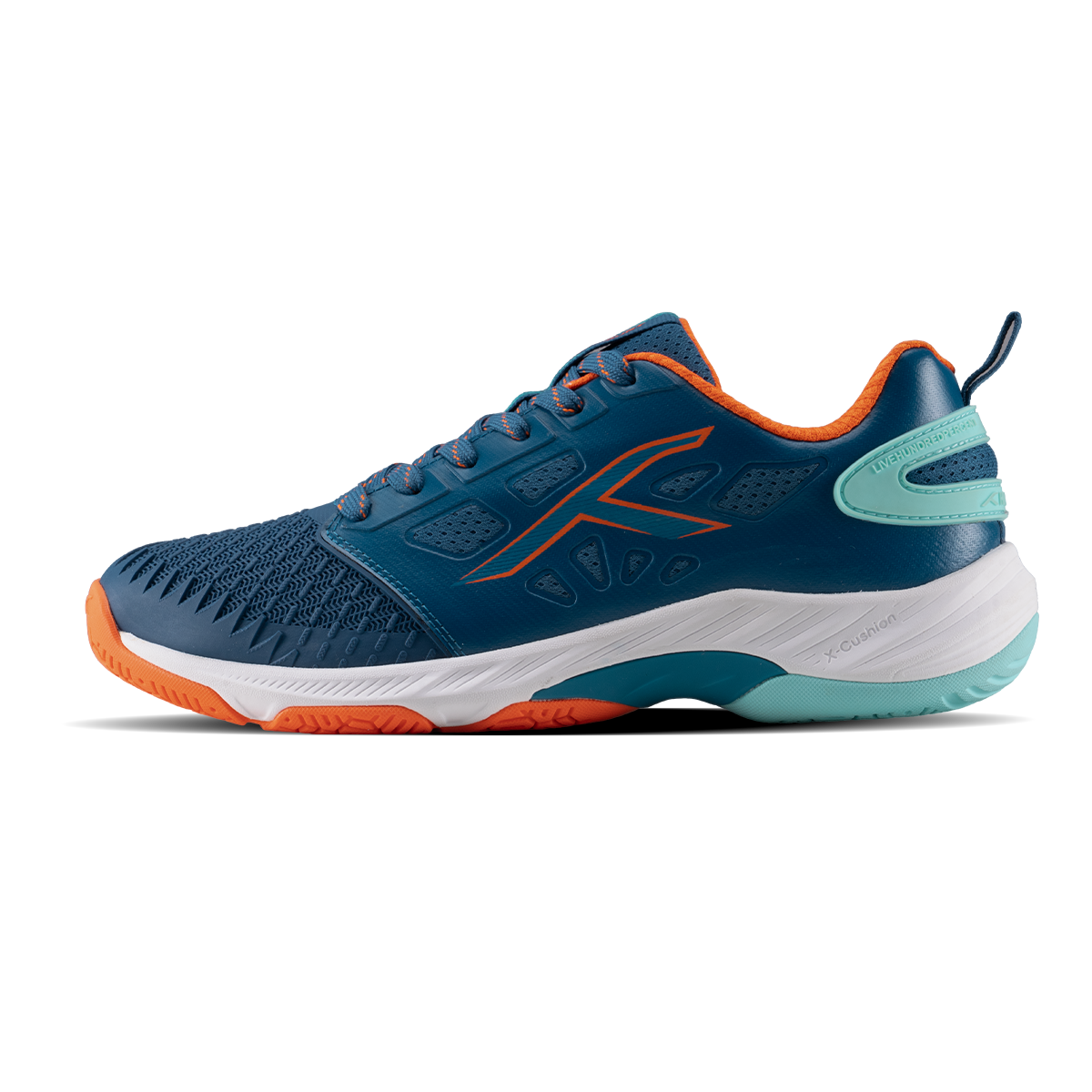 Hyper Court badminton shoes — Black/Orange/White — product image 3