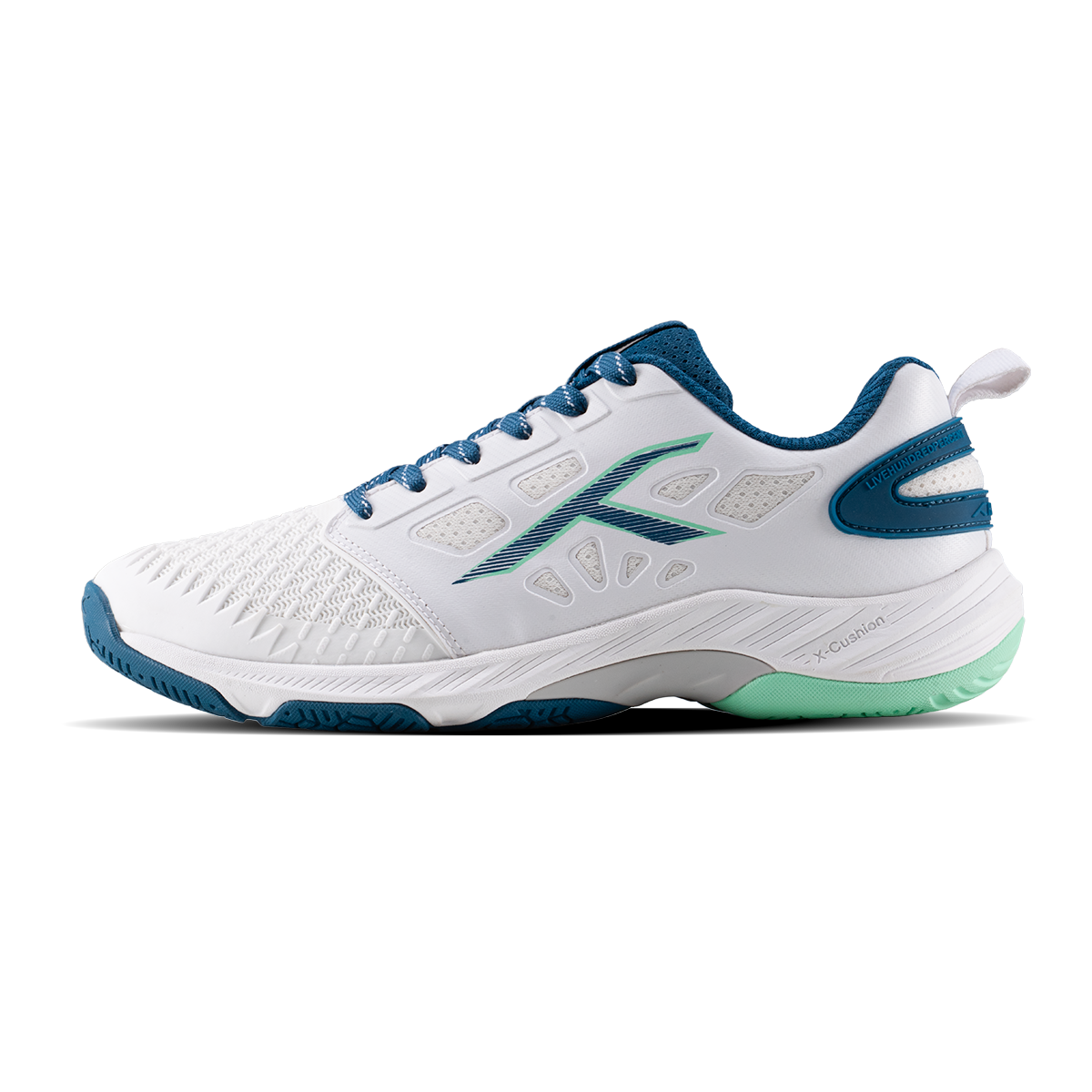 Hyper Court badminton shoes — White/Blue — product image 1
