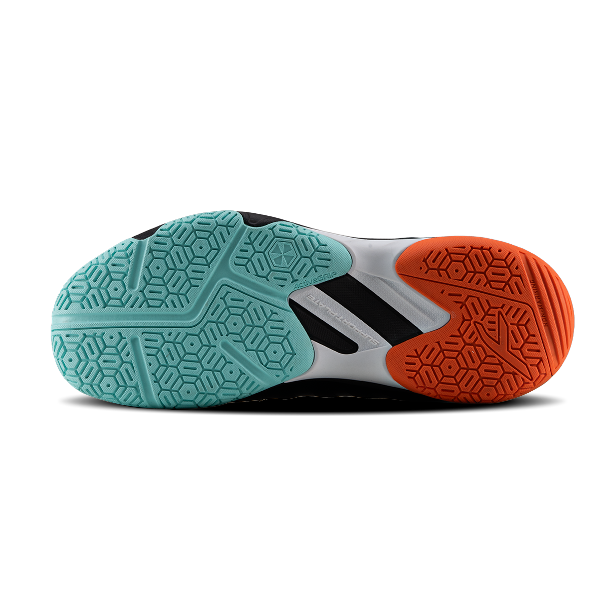 Hyper Court badminton shoes — Black/Orange/Blue — product image 10