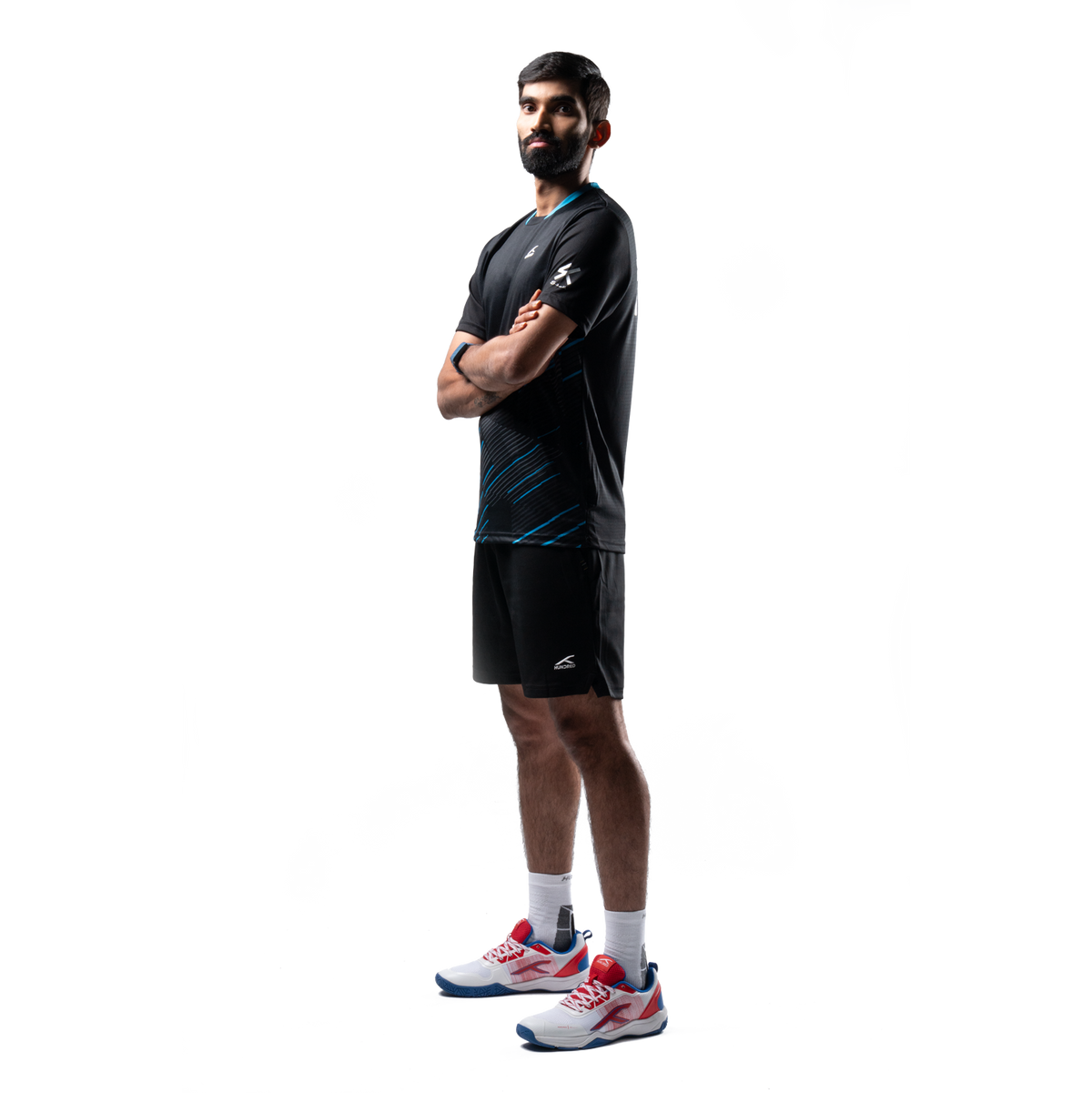 Quantum Boom badminton shoes — Black/Orange — product image 2