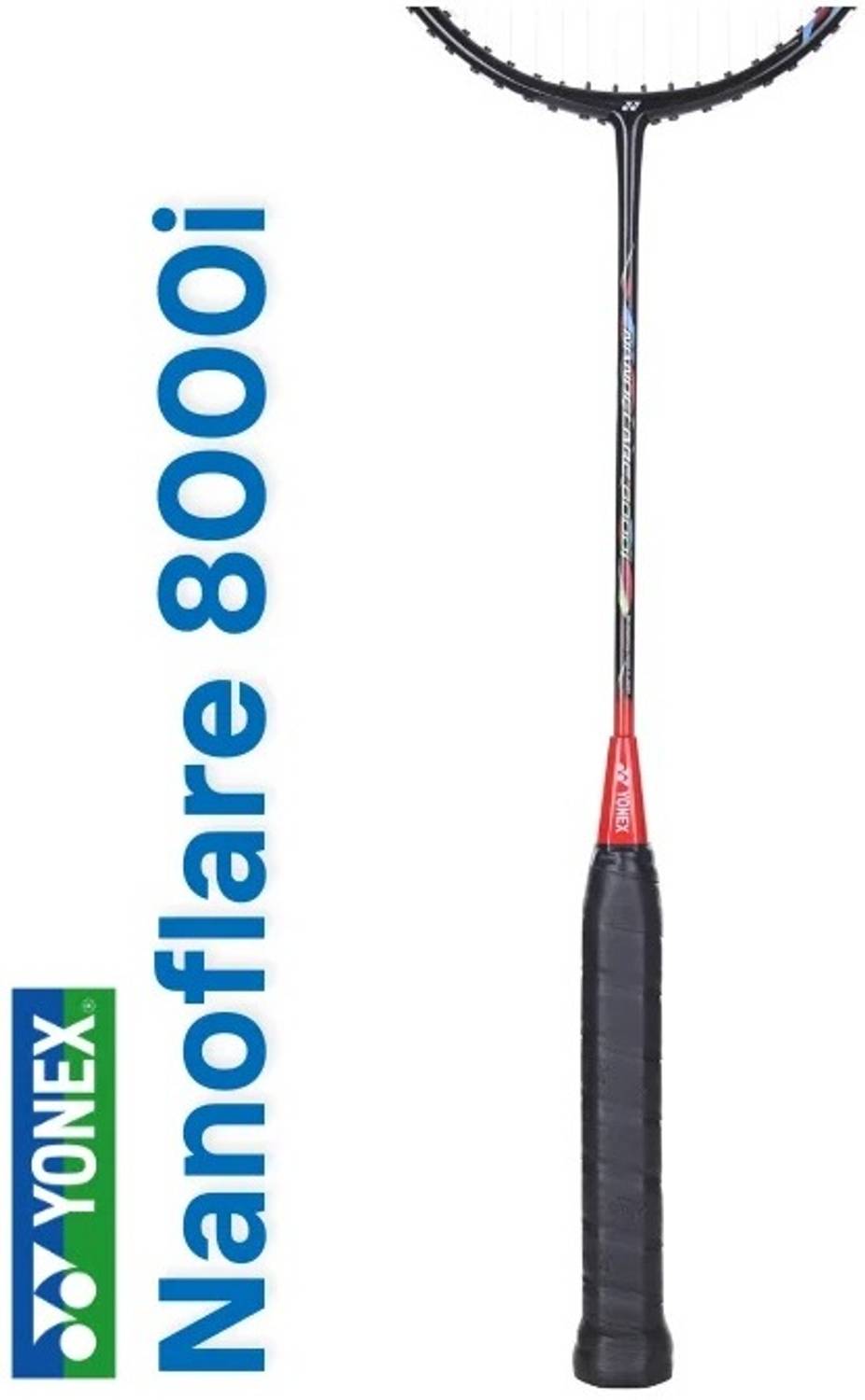 YONEX Nanoflare 8000i Badminton Racket - Black/Red - Close Detail