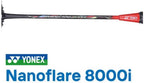 YONEX Nanoflare 8000i Badminton Racket - Black/Red - Shaft Detail