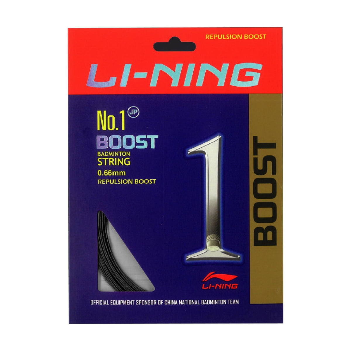 Li-Ning No. 1 Boost badminton string in black