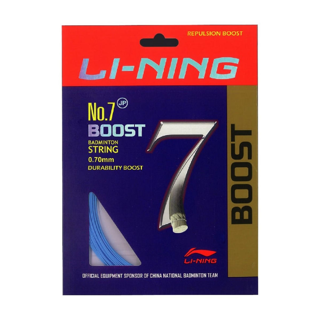 Li-Ning No. 7 Boost badminton string, Blue variant, official source image 1