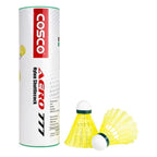 COSCO Aero 777 yellow shuttlecock in a tube