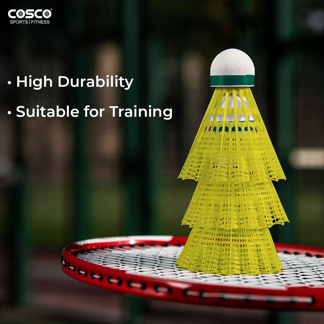 COSCO Aero 777 nylon shuttlecock foam base detail