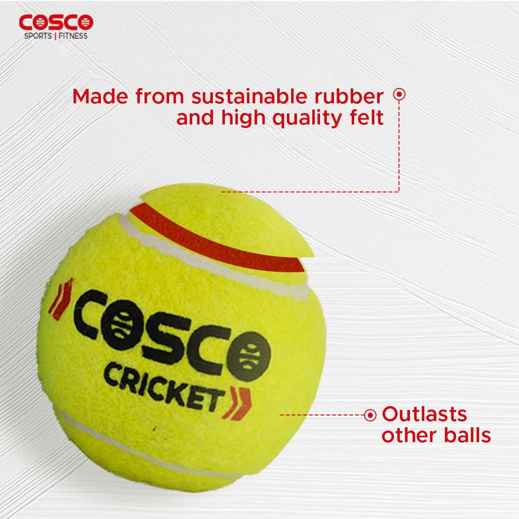 COSCO Cricket Tennis lightweight ball pack of 6 – product image 3
