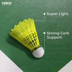 COSCO Aero 500 nylon badminton shuttlecock, pack of 6 – image 4