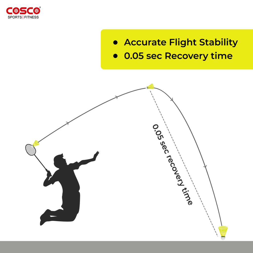 COSCO Aero 500 nylon badminton shuttlecock, pack of 6 – image 5