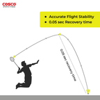 COSCO Aero 500 nylon badminton shuttlecock, pack of 6 – image 5