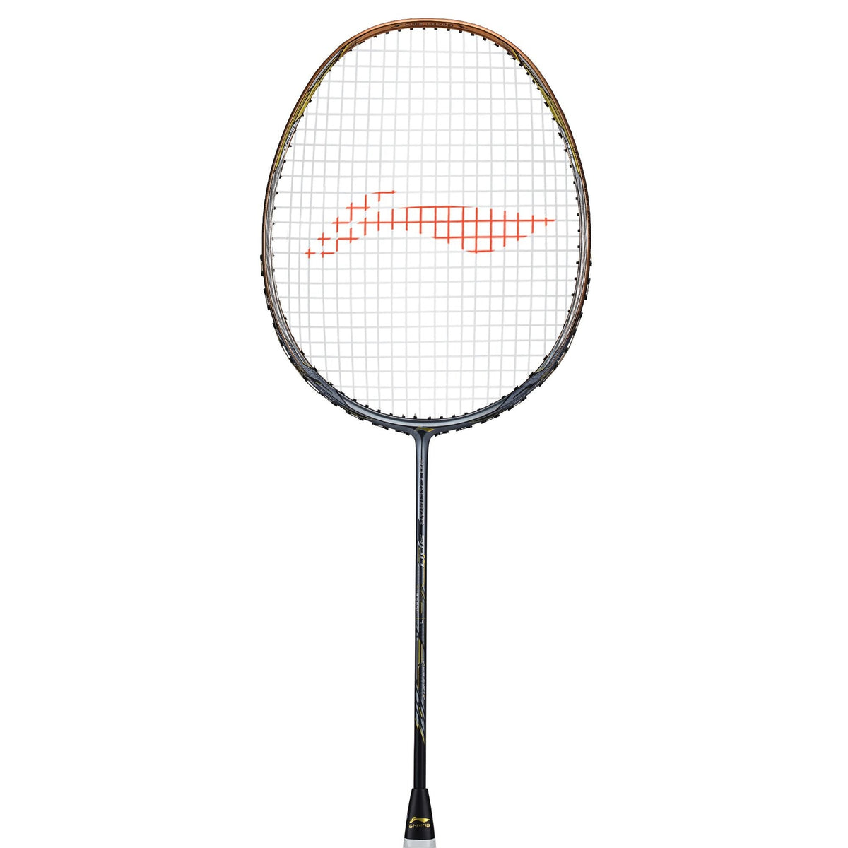 Li-Ning 3D Calibar 900 badminton racket, Gold Grey, image 3