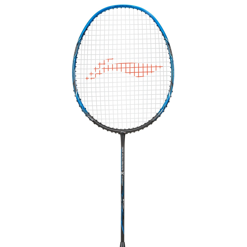 Li-Ning 3D Calibar X Combat badminton racket, Charcoal/Blue, image 2