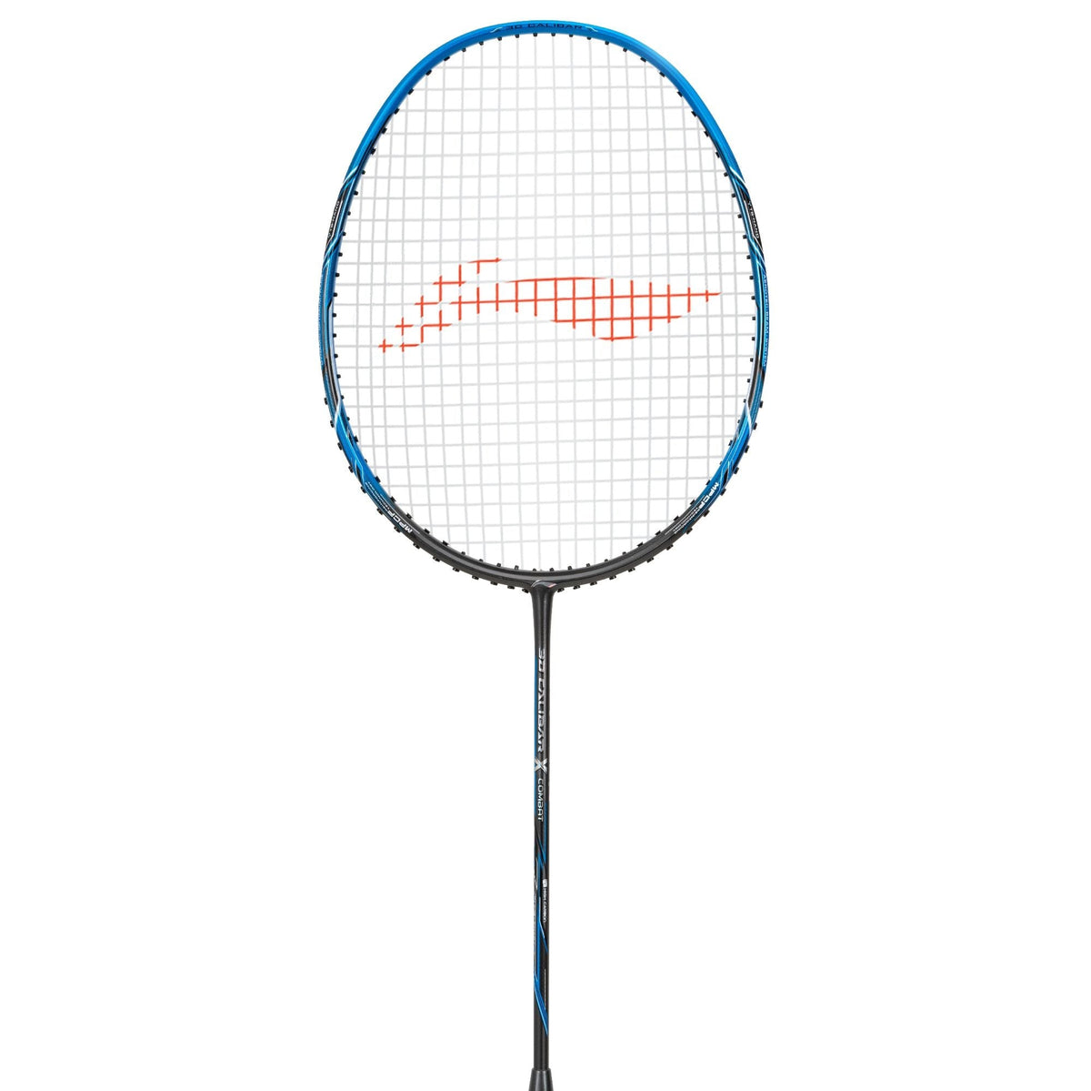 Li-Ning 3D Calibar X Combat badminton racket, Charcoal/Blue, image 2