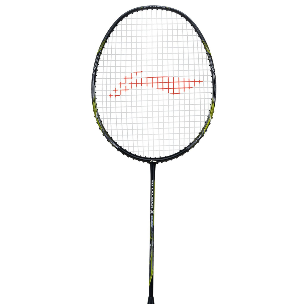 Li-Ning 3D Calibar X Combat badminton racket, Black/Lime, image 2