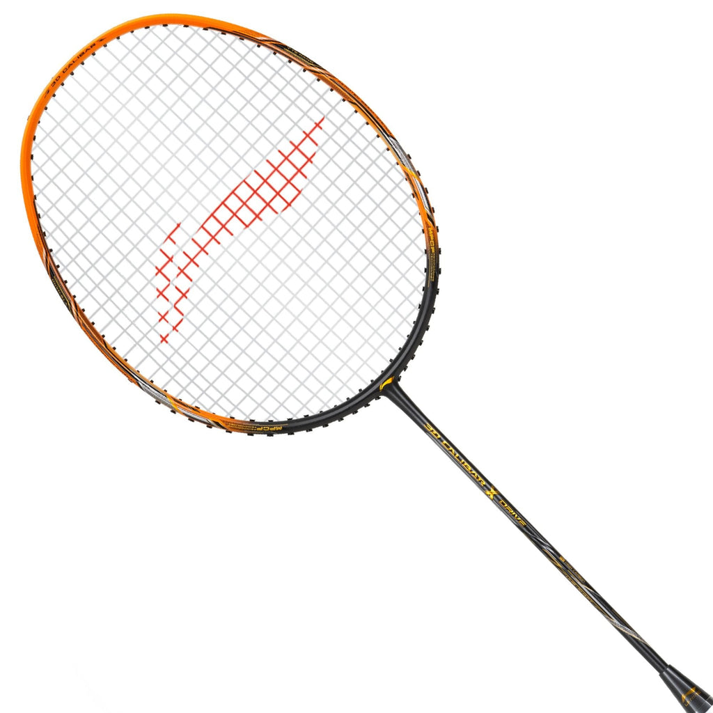 Li-Ning 3D Calibar X Drive badminton racket, Dark Grey/Gold, image 1