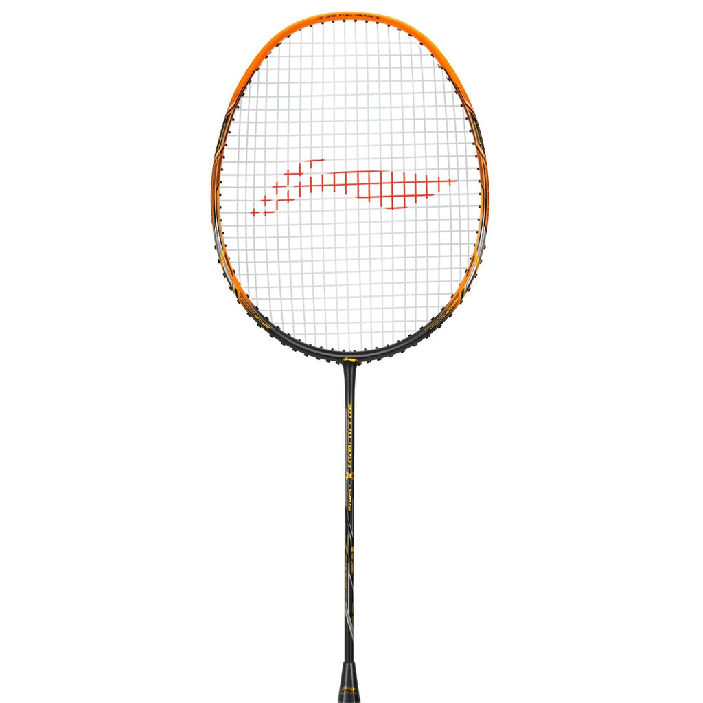 Li-Ning 3D Calibar X Drive badminton racket, Dark Grey/Gold, image 2