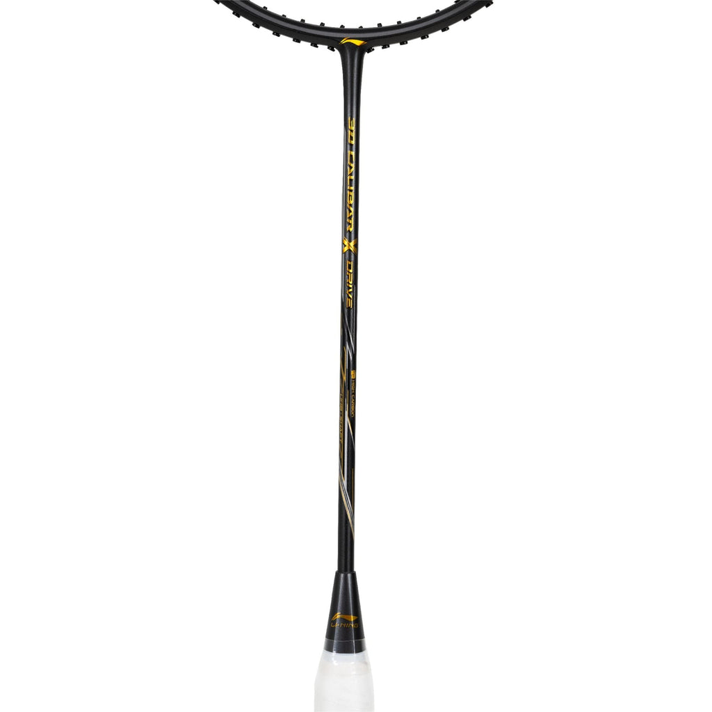 Li-Ning 3D Calibar X Drive badminton racket, Dark Grey/Gold, image 4