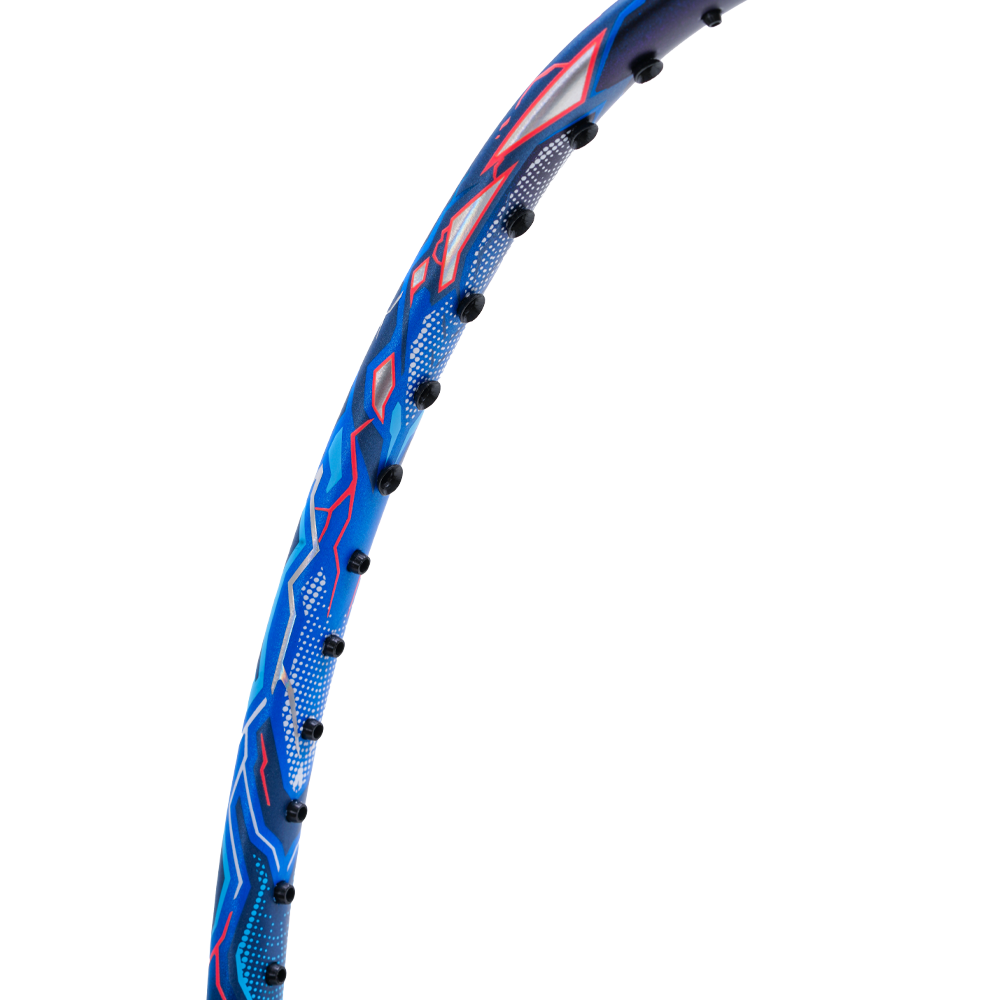 Li-Ning Axforce 90 Dragon Max - 3U badminton racket, Blue/RED, image 4