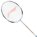 Li-Ning Tectonic 3R - 4U badminton racket, White/Gold/Blue, image 1