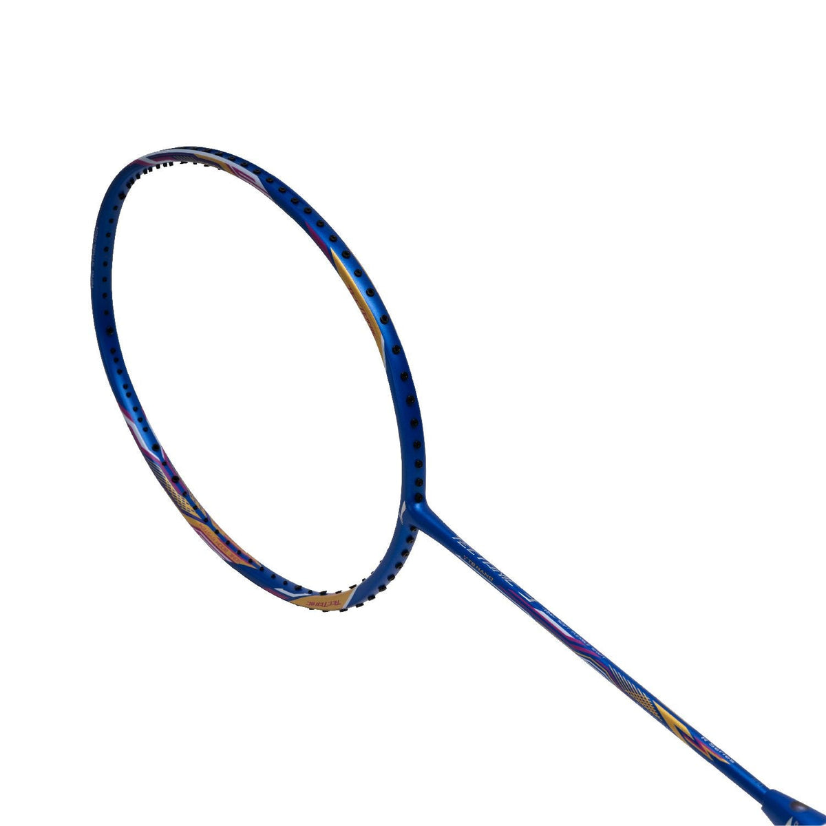 Li-Ning Tectonic 3R - 5U badminton racket, Blue/Gold/Pink, image 4