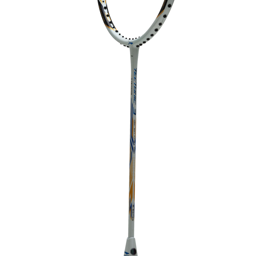 Li-Ning Tectonic 3R - 4U badminton racket, White/Gold/Blue, image 3