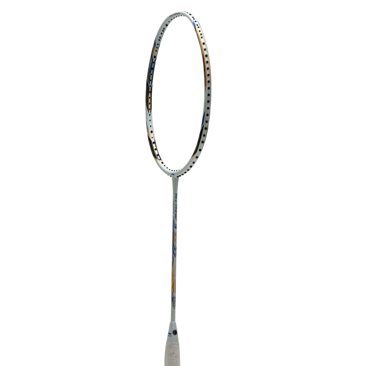 Li-Ning Tectonic 3R - 4U badminton racket, White/Gold/Blue, image 5