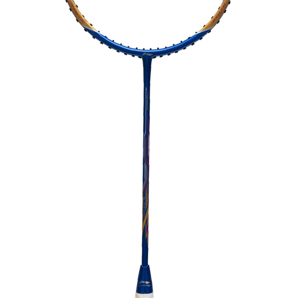 Li-Ning Tectonic 3R - 5U badminton racket, Blue/Gold/Pink, image 7
