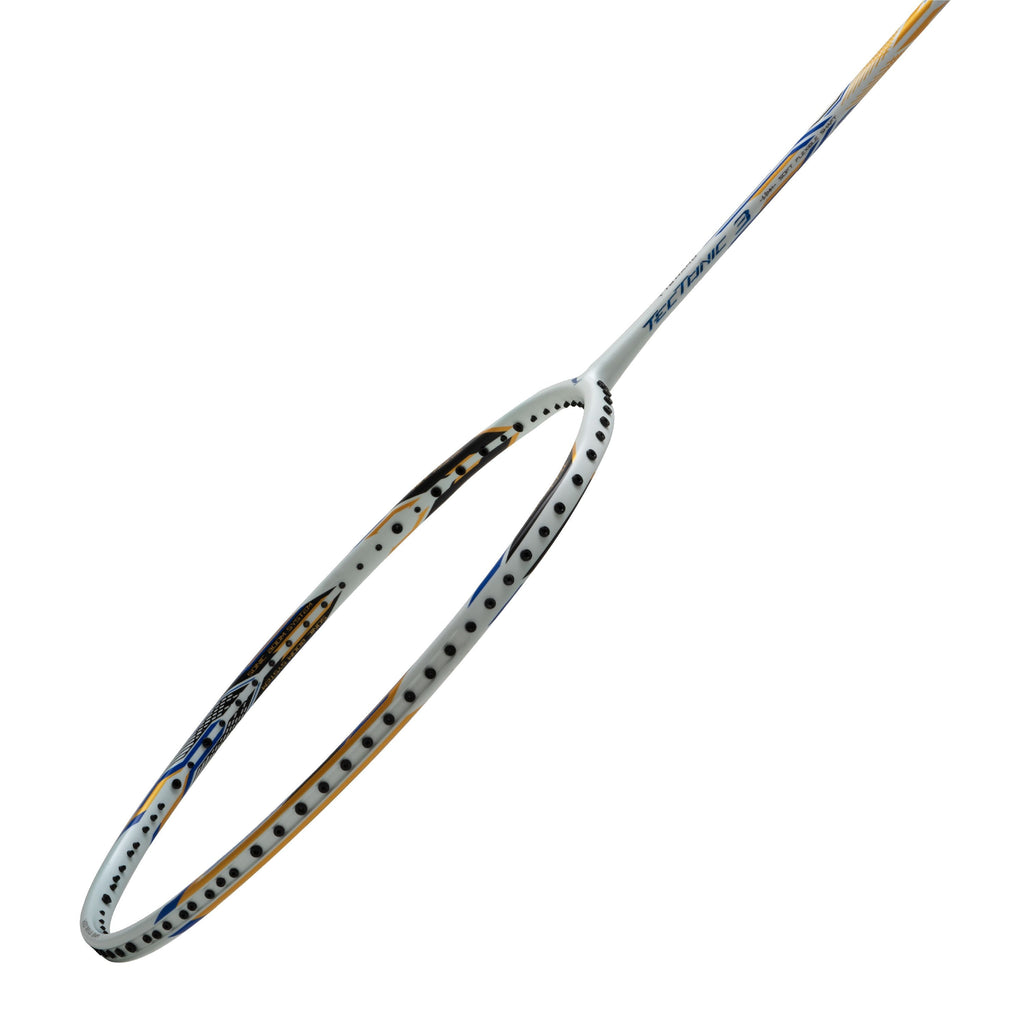 Li-Ning Tectonic 3R - 4U badminton racket, White/Gold/Blue, image 6