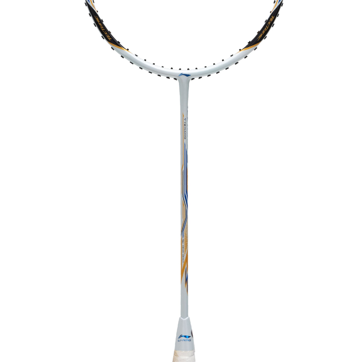 Li-Ning Tectonic 3R - 4U badminton racket, White/Gold/Blue, image 7