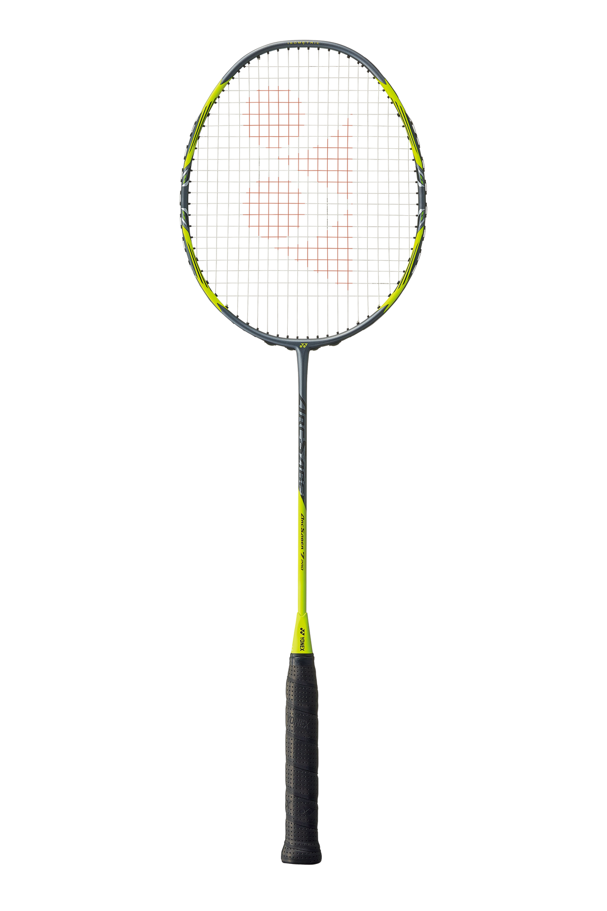 YONEX Arcsaber 7 Pro badminton racket in Gray/Yellow, official product image